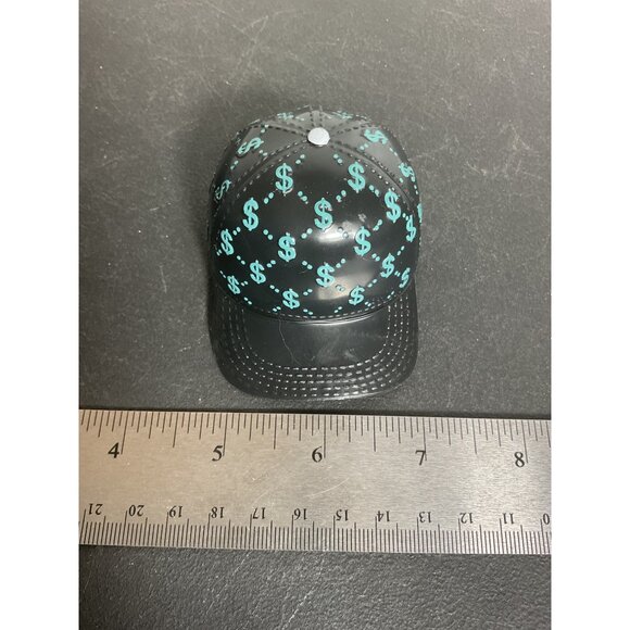 Rainbow High River Kendall Black Baseball Cap With Green Dollar Sign Pattern - Picture 6 of 6